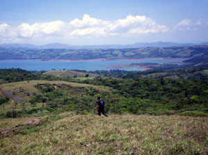 The northern end of the lake, the windsurfing end, is part of the extensive view from the acreage.